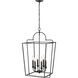 Corona 6 Light 18 inch Matte Black Pendant Ceiling Light